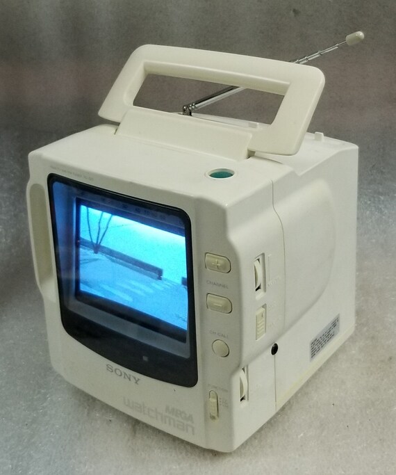 Sony Mega Watchman FD525 Portable 4.5 TV & Am/fm Radio Etsy