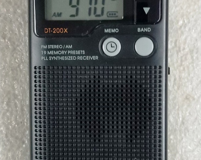 Sangean DT200X Fmstereo/am Digital Tuning Pocket Radio Black Etsy