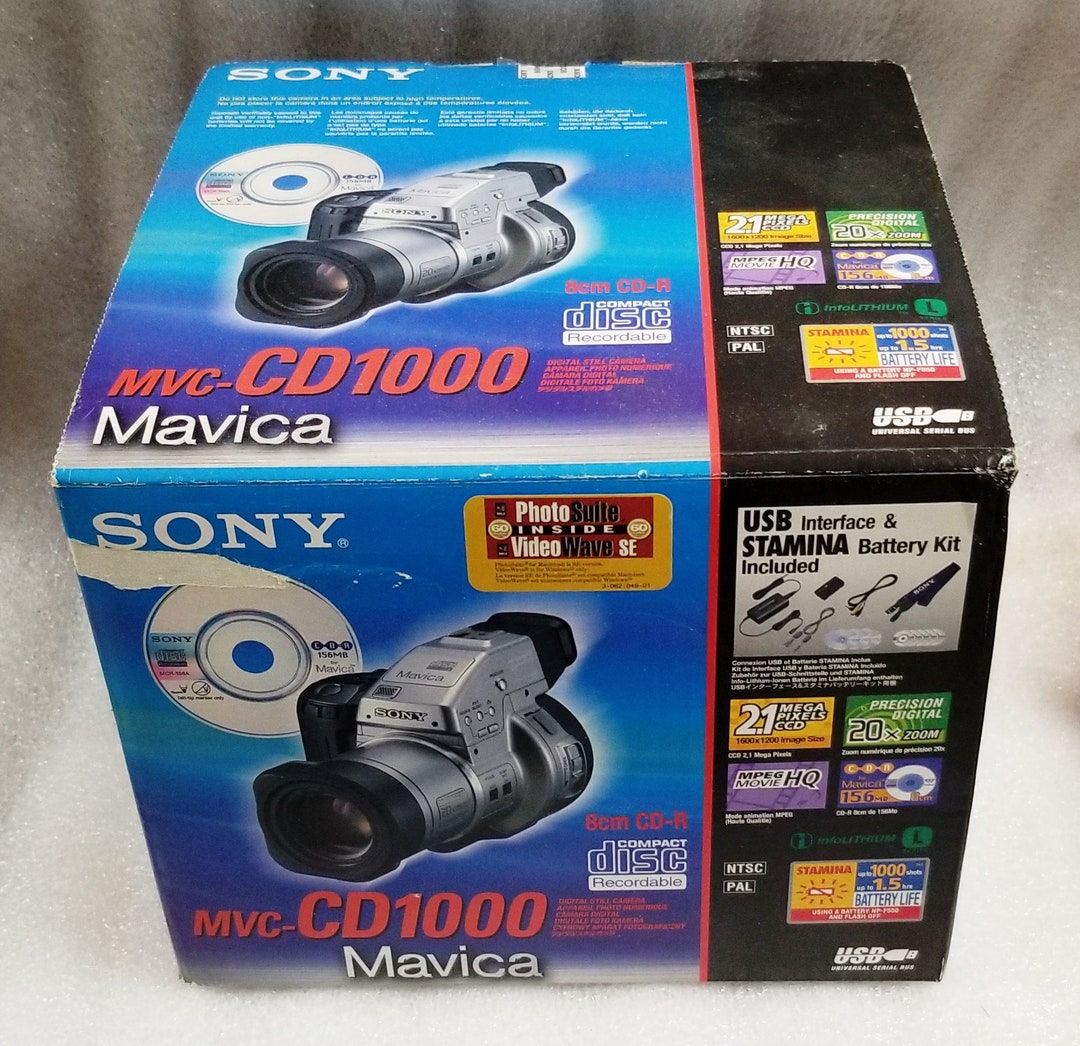 Sony Mavica MVCCD1000 2.1MP Digital Camera Etsy
