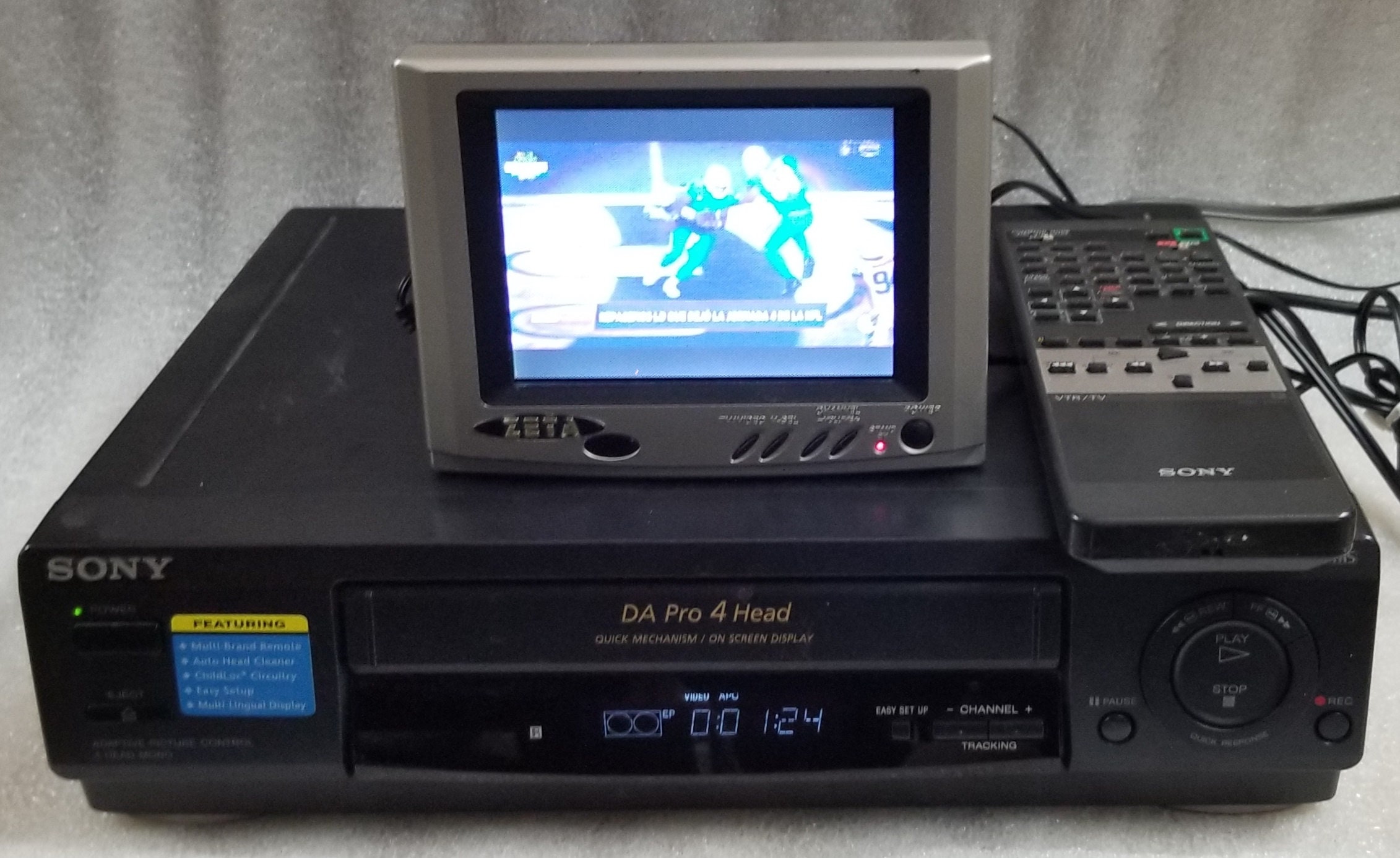 SONY SLV478 VCR Video Cassette Player Recorder 4Head Digital Audio