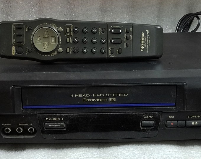 Panasonic PV V4601 VCR VHS Cassette Player Recorder W/t Remote Etsy