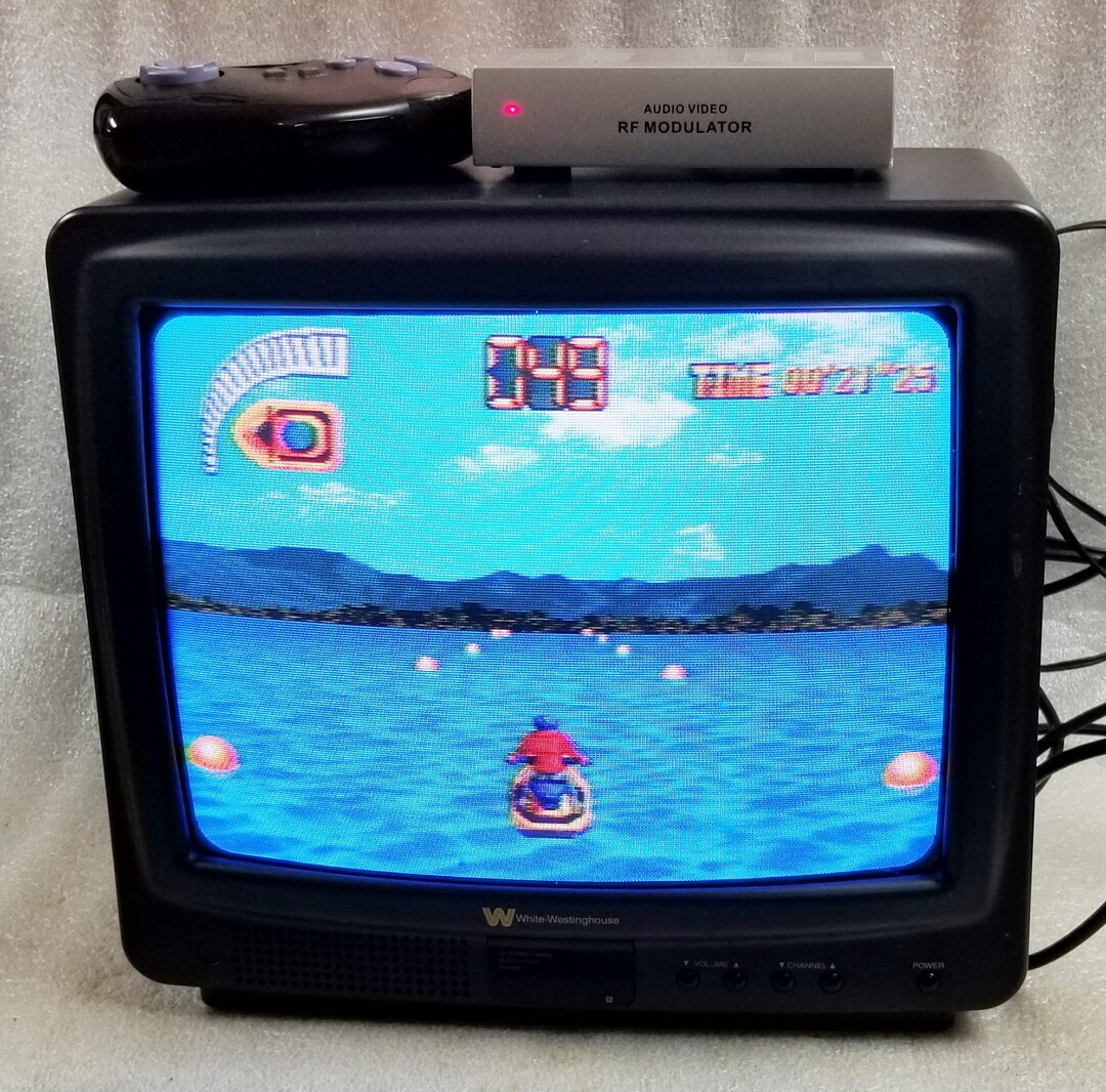White Westinghouse WT1300 CRT TV Player Retro Gaming 14 No Etsy