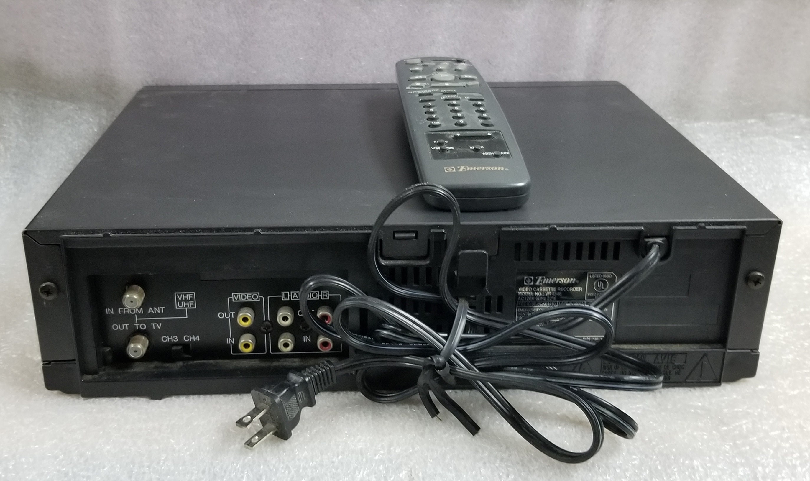 EMERSON Video Cassette Recorder Model NO. VR4546 w/t Original Etsy