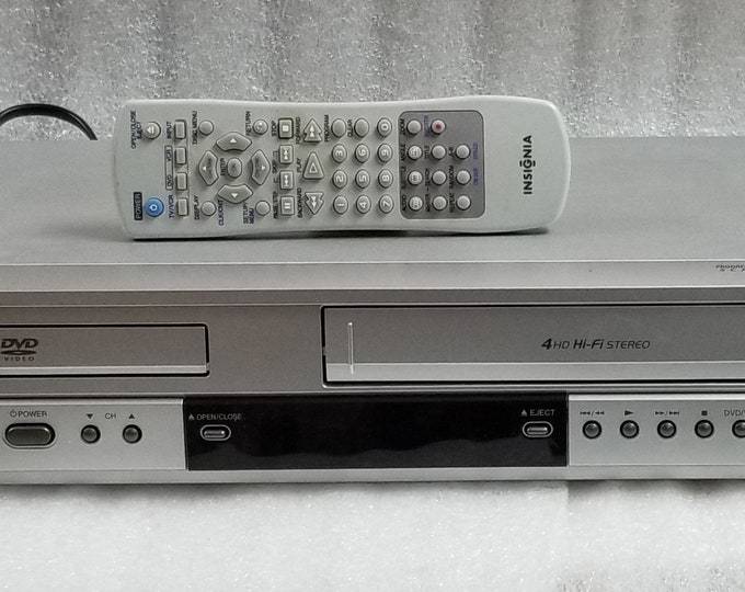 Insignia ISDVD040924A Dvd/vcr Combo DVD Player VHS Record W/ Remote Etsy