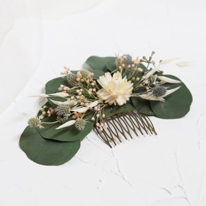 WEDDING HAIR PIN greenery wedding bohemian wedding hair combs, bridal hair accessories, preserved flowers, hair pin