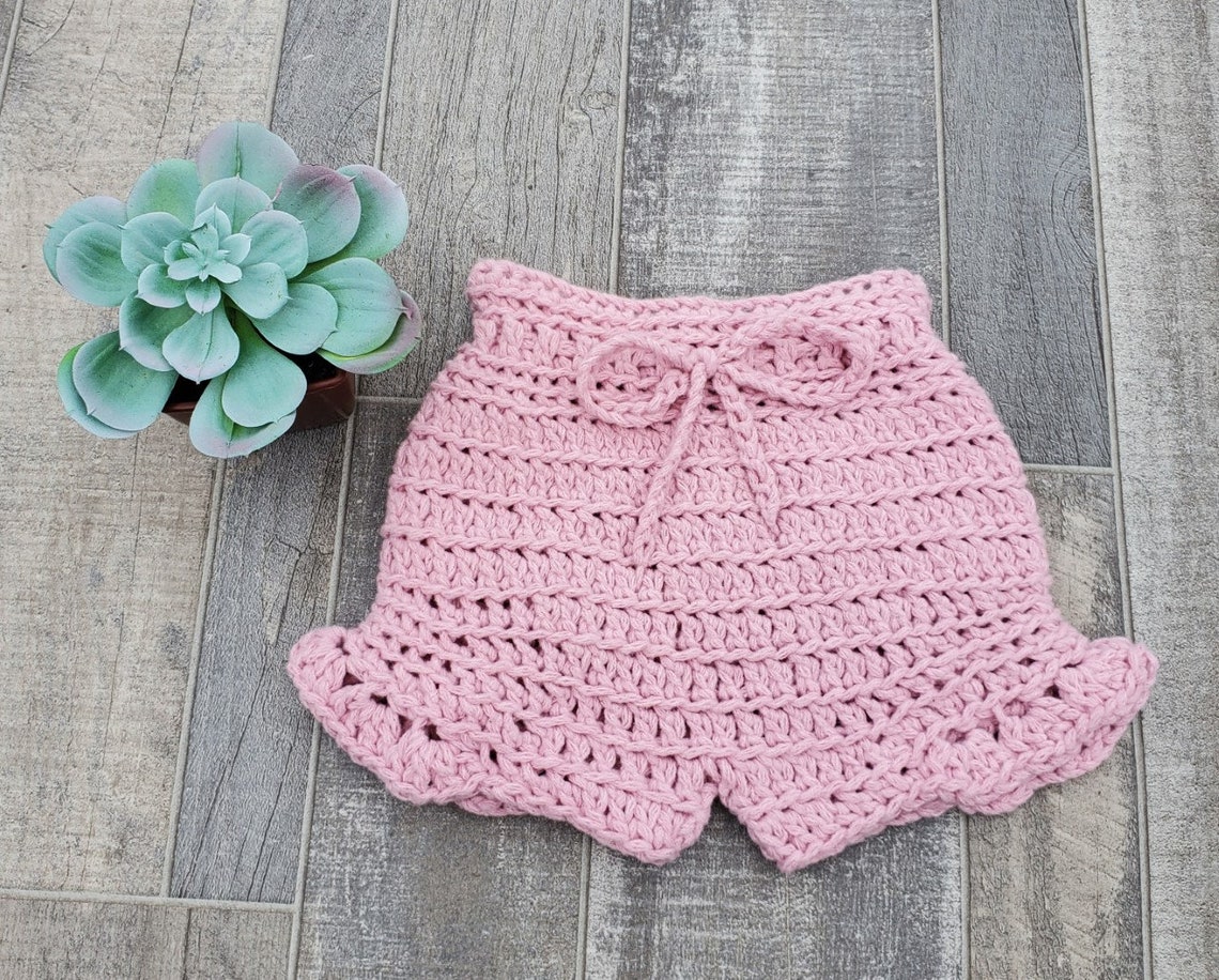 Crochet Baby Girl Shorts Etsy