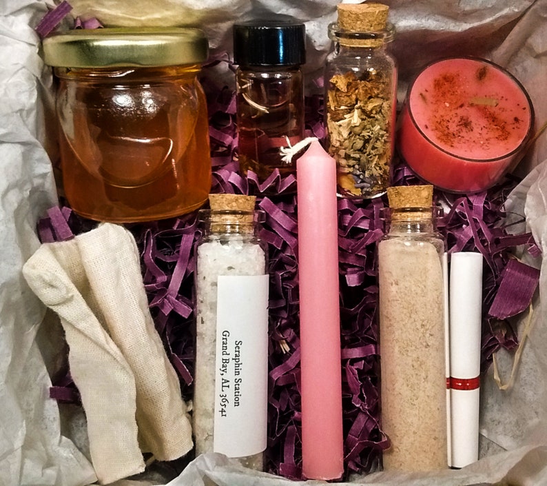 Honey Jar Spell Box Hoodoo Sweet Jar Kit Etsy