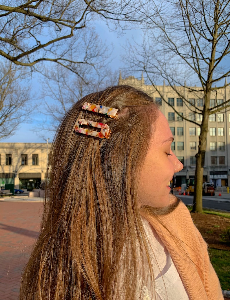 Hair Clips,Barrettes For Women,Gold Hair Clips,Clips For Thick Hair,Acrylic Hair Clips,hair barrette 1PCS