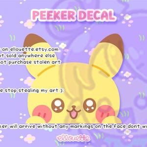 Peeker Decals - Pika