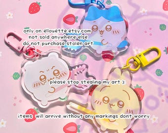 Chiikawa, Hachiware, & Usagi Charms Keychains