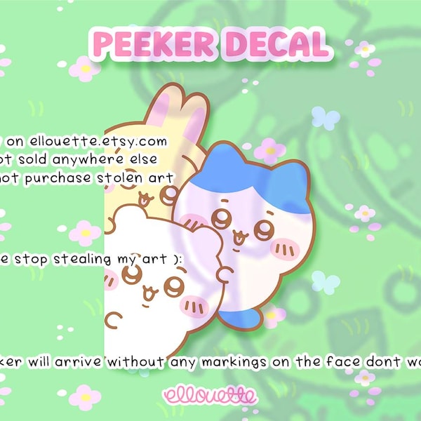 Peeker Decals - Chiikawa Hachiware Usagi Trio