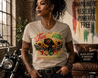 Juneteenth 1865 Women's Heritage and Freedom Celebration T-Shirt