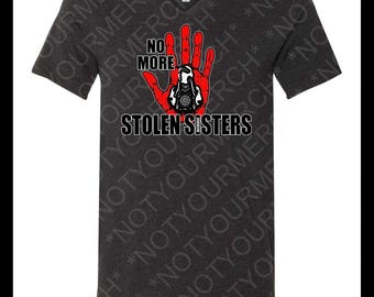 Red Hand Print MMIW - Comfortable Cotton Top with Graphic Design Unisex Shirt