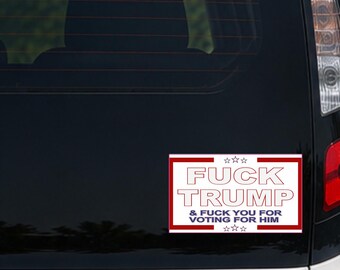 Anti-Trump Politischer Vinyl Aufkleber – Demonstration Design für Autos als Autoaufkleber