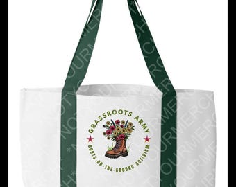 Grassroots Army Activist Tote Bag – ITAV Collab | Political Canvas Bag