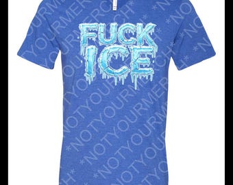 Fuck ICE Shirt – Abolish ICE Protest Tee – Immigration Rights Graphic Top – V-Neck or Crew Neck