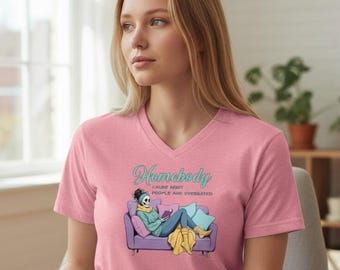Homebody Because Most People Are Overrated T-Shirt – Introvert Humor Skeleton Couch Graphic Tee