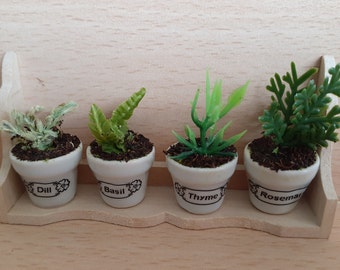 Dollhouse miniature 1:12 Spices Rosemary and sage Dollhouse miniature 1:12 Spices Rosemary and sage
