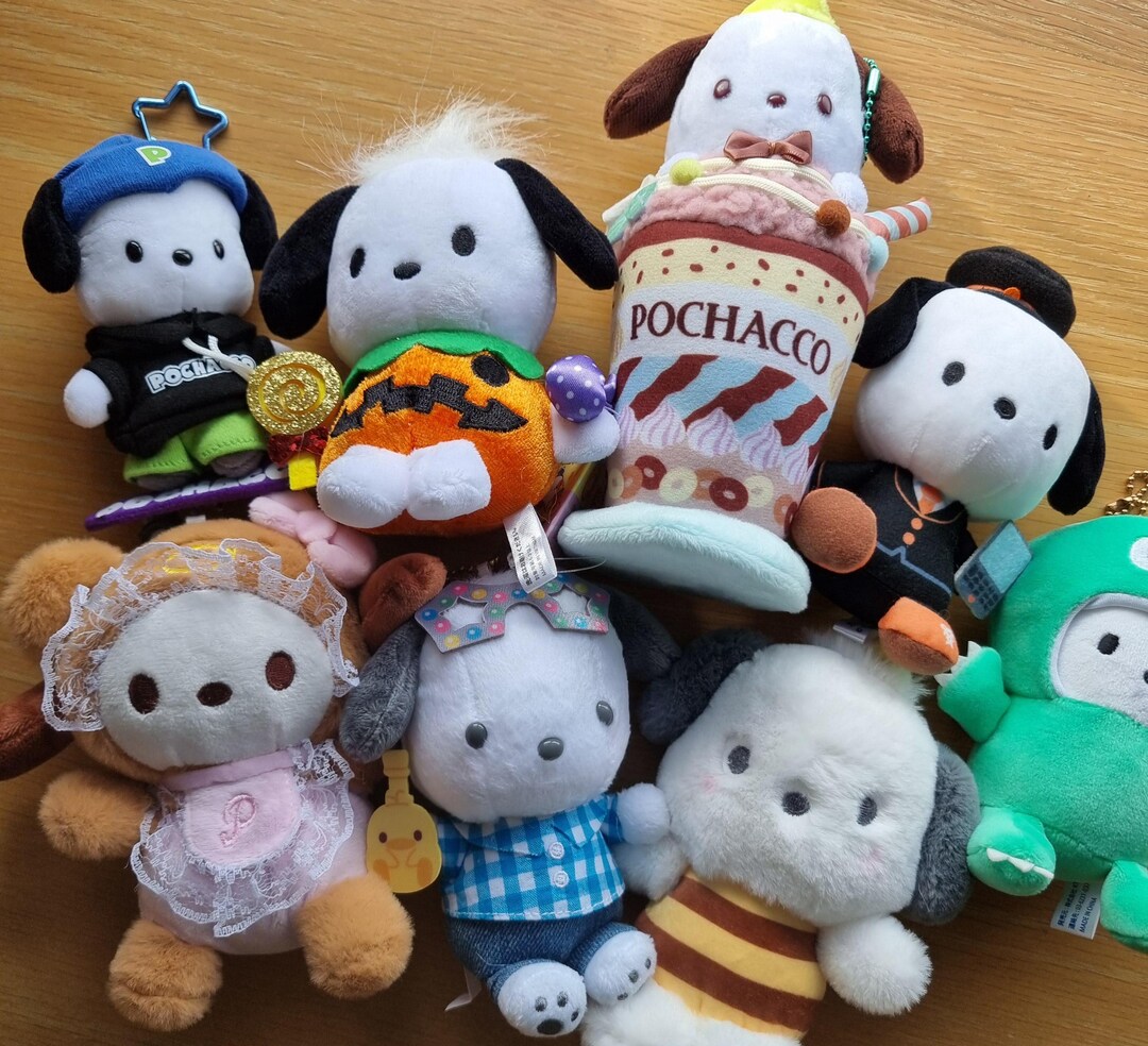 A Collection of Keychain Keyring Sanrio Kawaii Plush Soft Toy