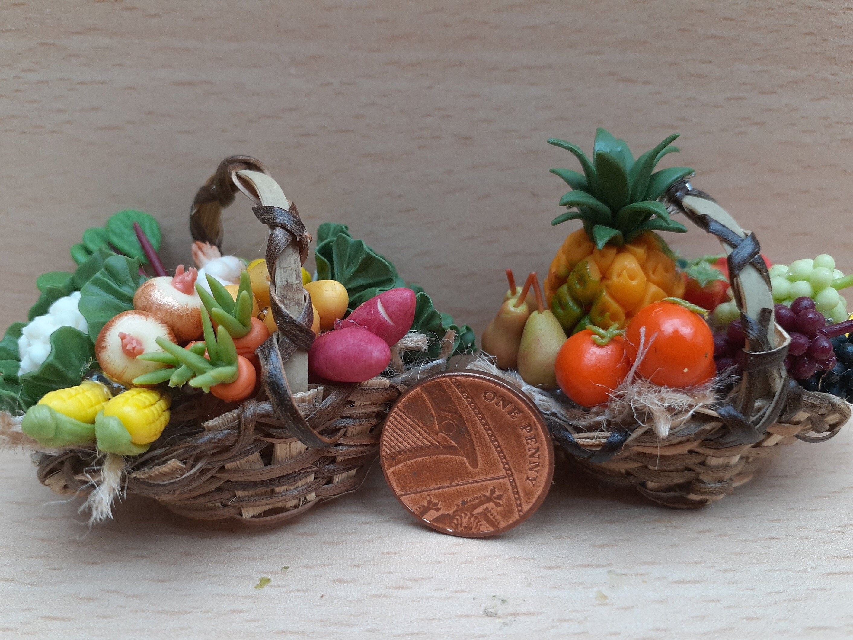 30 Pcs Mini Paniers Petits Paniers en Osier avec Mini Poignée Paniers