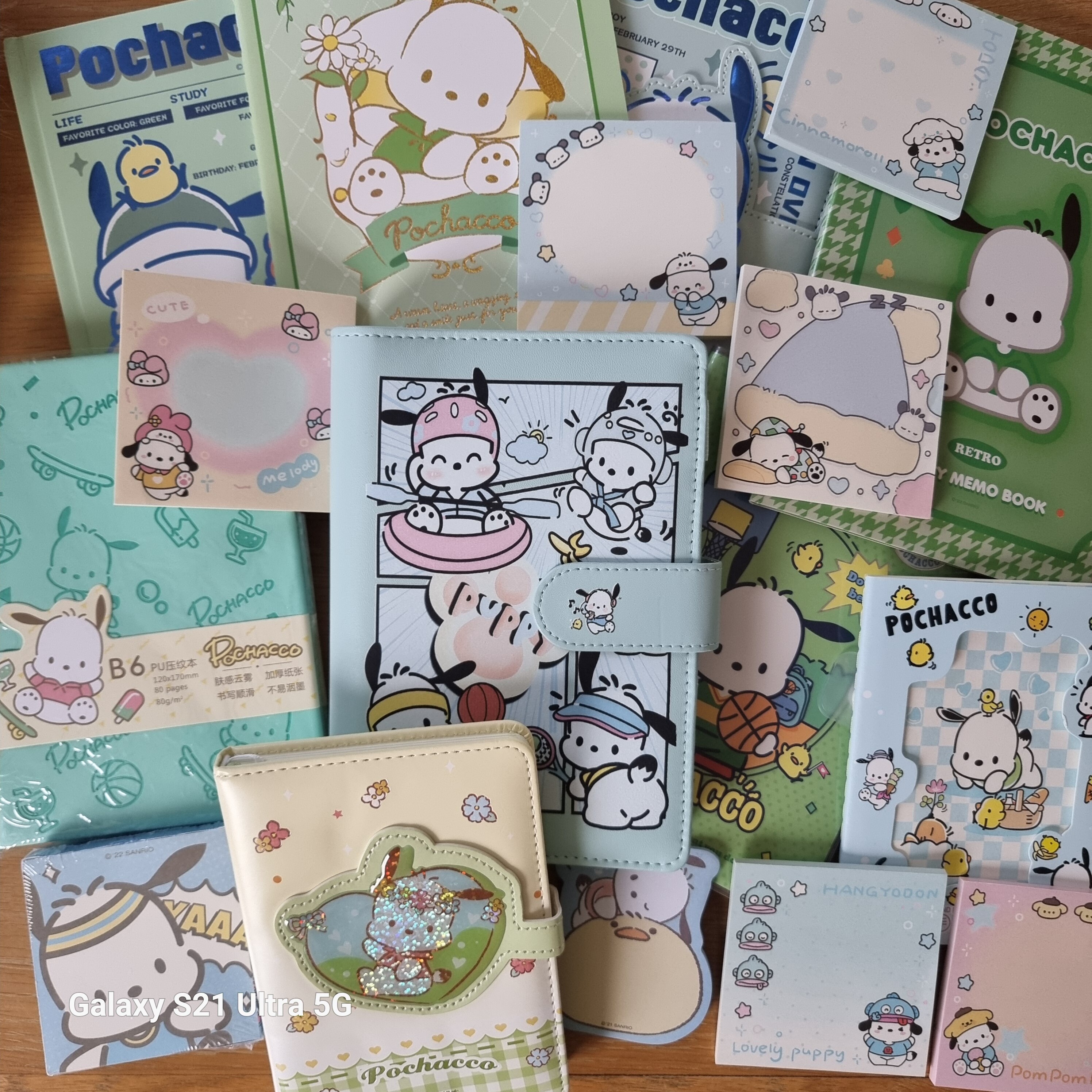 Assorted Pochacco Sanrio Stationery Lined Books, Paper, Leather