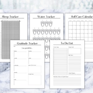 Self Care Planner Printable | Mental Health Journal | Gratitude Journal ...