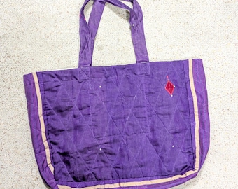 Upcycled Sari Market Tote: Ethically Handmade Reusable Shopper
