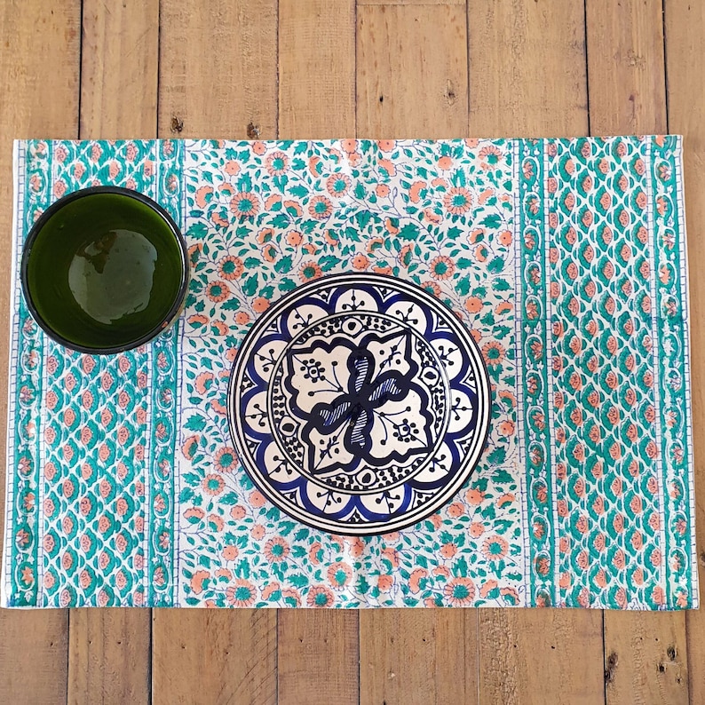 Indian Block Print Placemats - Thumbnail 2