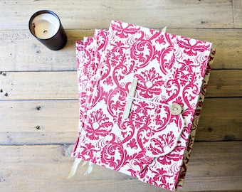 Notizbuch aus recyceltem Baumwollpapier: A5 Journal, Lokta Cover, Handgemacht in Nepal
