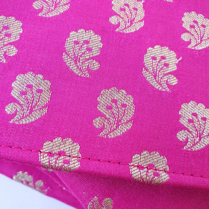 Sari clutch bag, roze tas, upcycled sari, ethisch handgemaakt, handgemaakt zakje, roze avondtasje, envelopkoppeling, ethische geschenken, ecogeschenken afbeelding 9