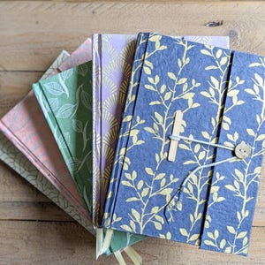 Recycled Cotton Paper Notebook: A5 Fair Trade Journal, Handmade in Nepal