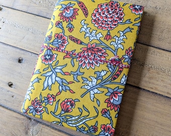 Handmade Recycled Paper Journal: Eco-Friendly Cotton Cover 5x7in Notebook, Fair Trade