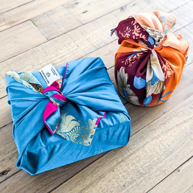 handmade sari gift wraps by Shakti.ism