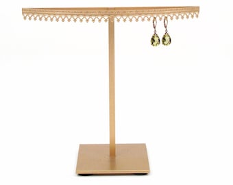 Metal Earring Display Stand, Jewelry Organizer with Crown Detail