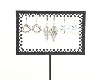 Metal Earring Display Stand, Royal Crown Jewelry Organizer