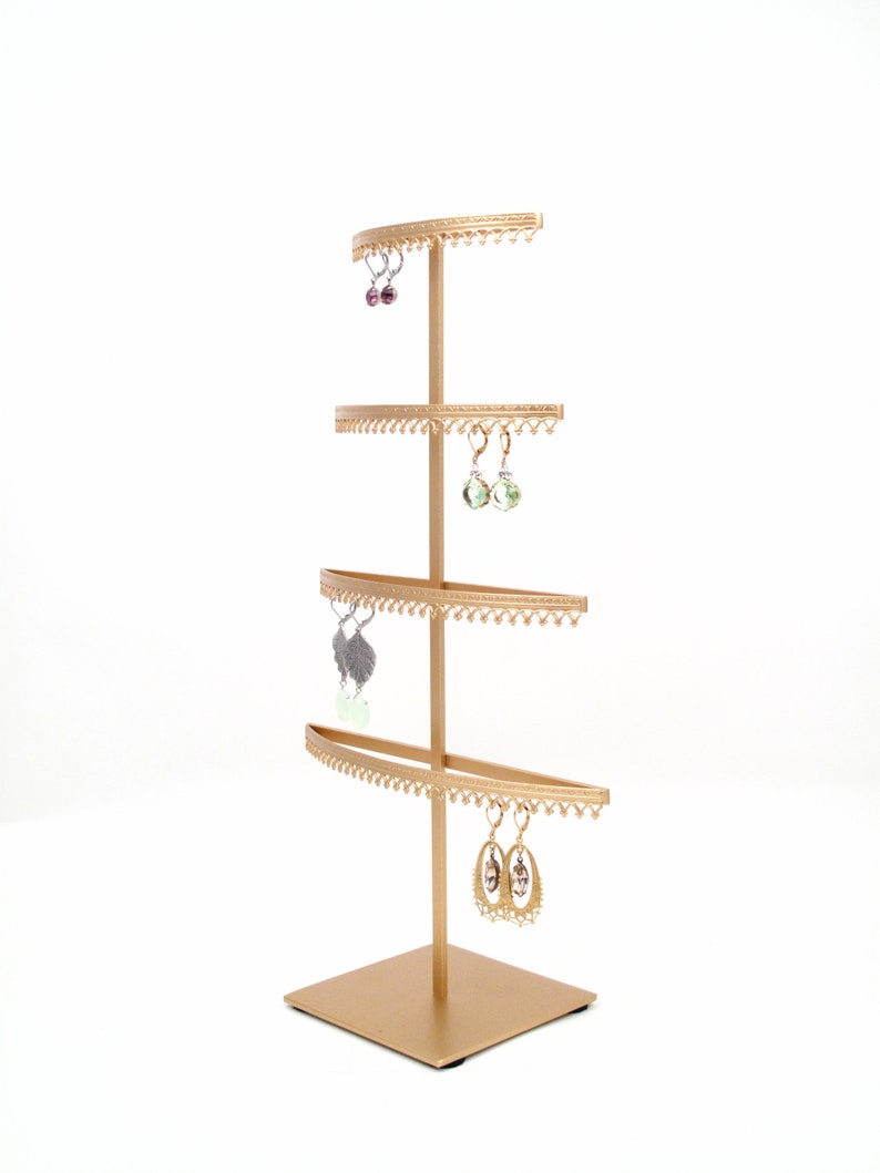 Earring Display Metal Earring Stand Jewelry Organizer Etsy