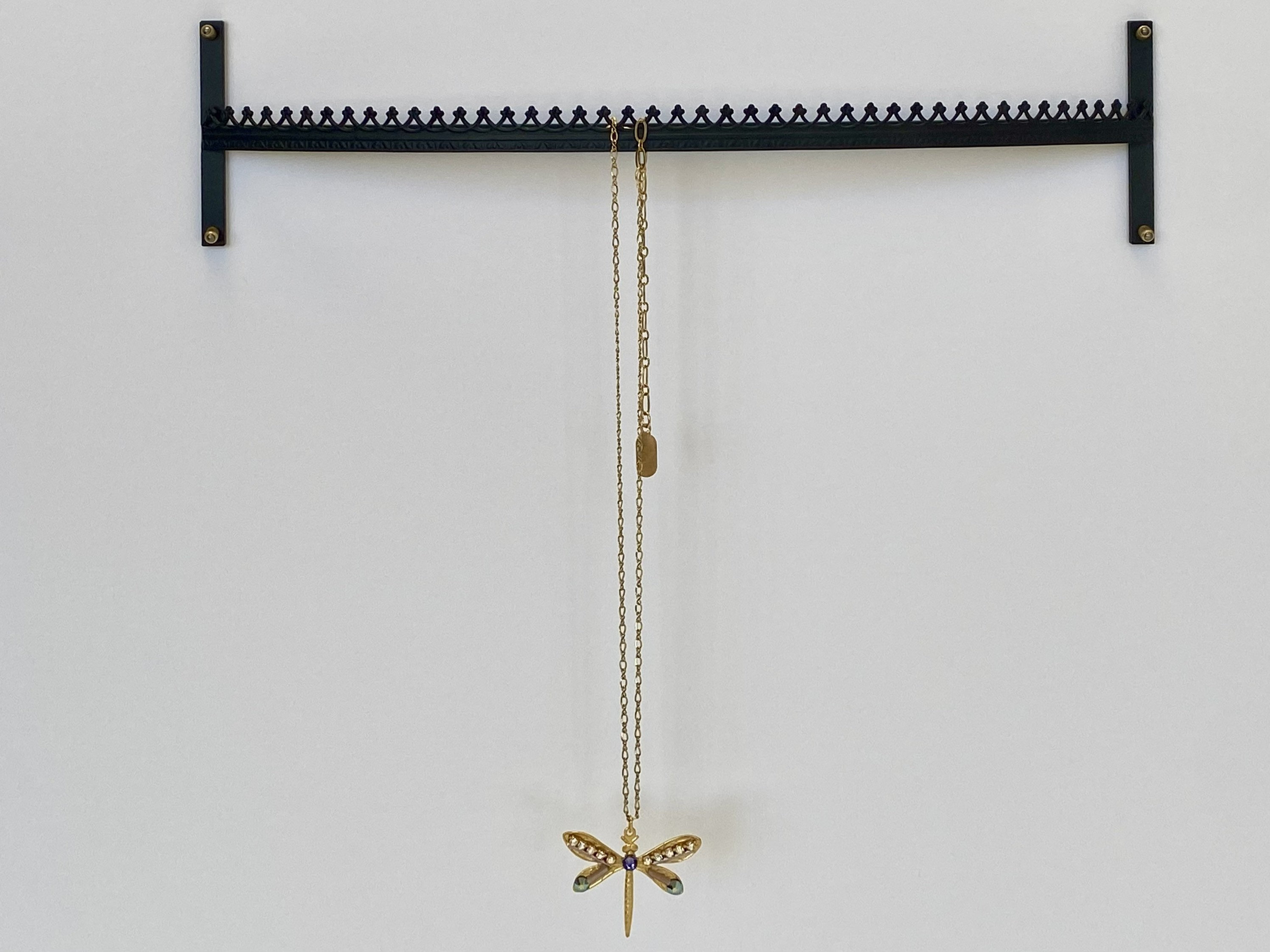 Acrylic Jewelry Organizer Acrylic Necklace Hanger - Wall Mount Jewelry Organizer (12 Hooks) Wall Necklace Organizer