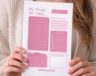 Daily Prayer Notepad | Guided Christian Stationery
