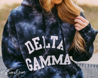 tie dye sorority hoodie