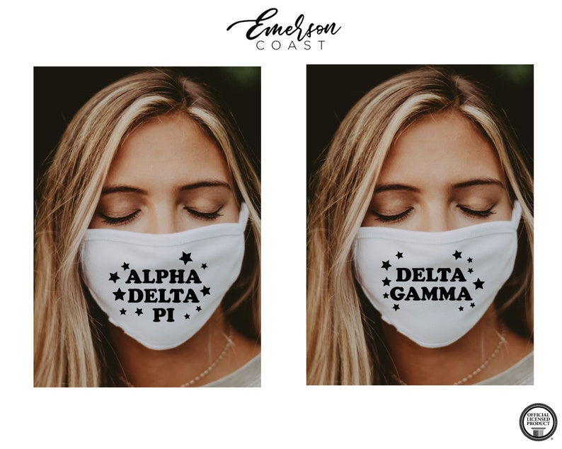 STARS So Bright Sorority Face Mask Available for MULTIPLE Etsy
