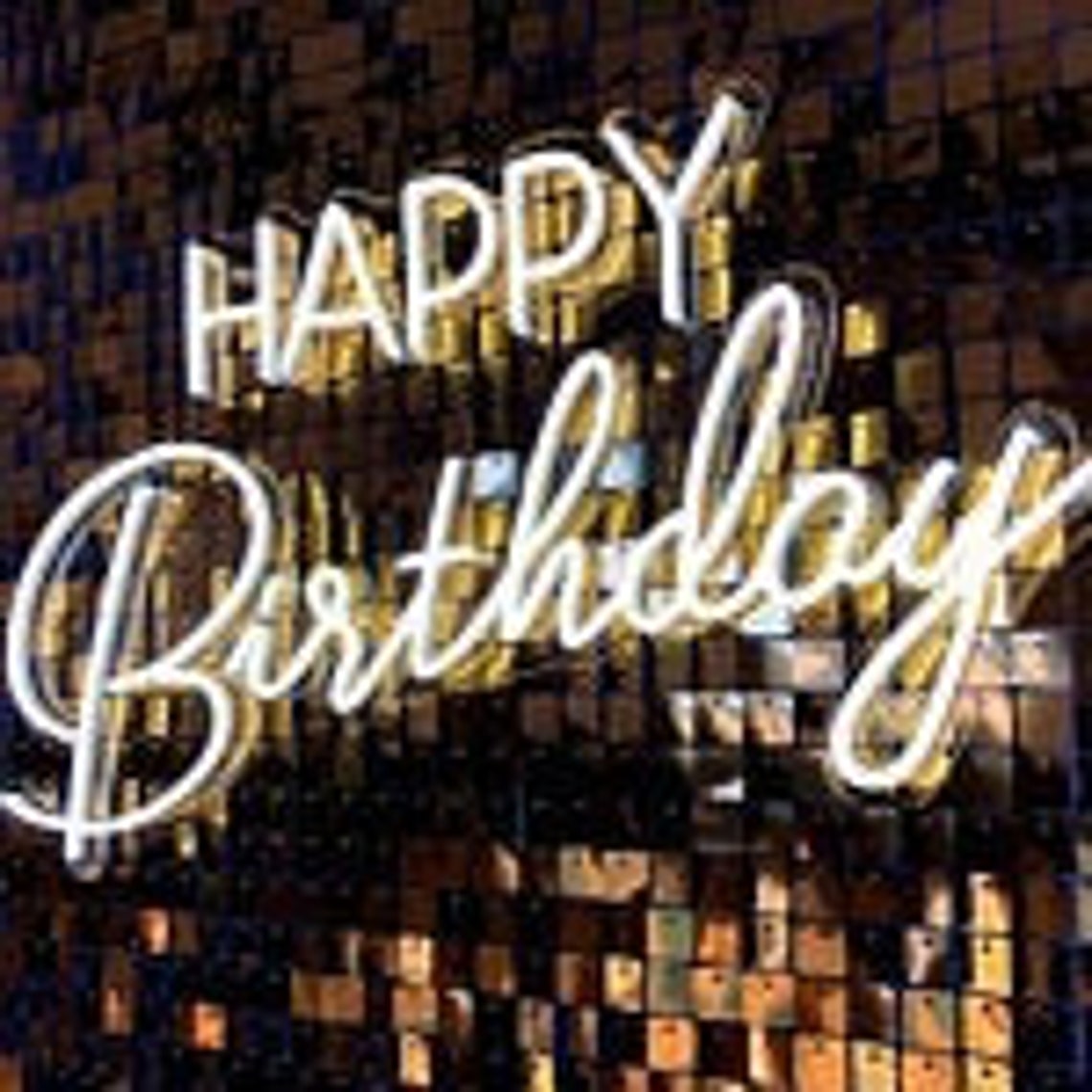 Happy birthday led neon sign birthday led signs cold neon Etsy