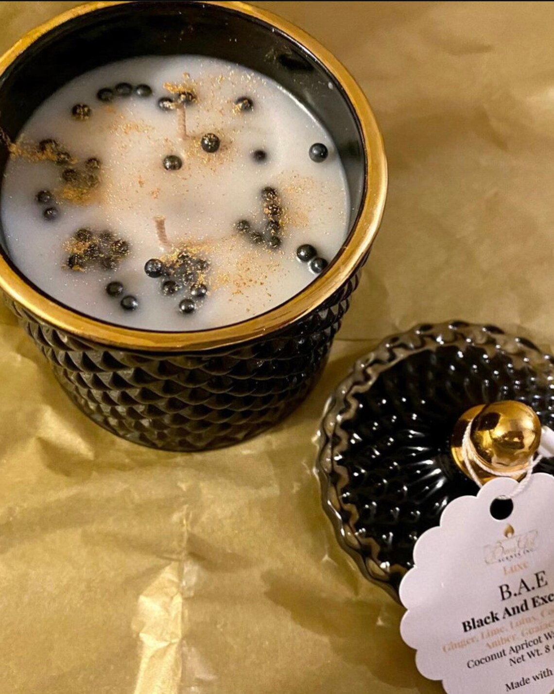 Hand Poured CoconutApricot Wax Luxe Candle 8 oz Ginger Etsy