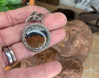 Picture jasper pendant