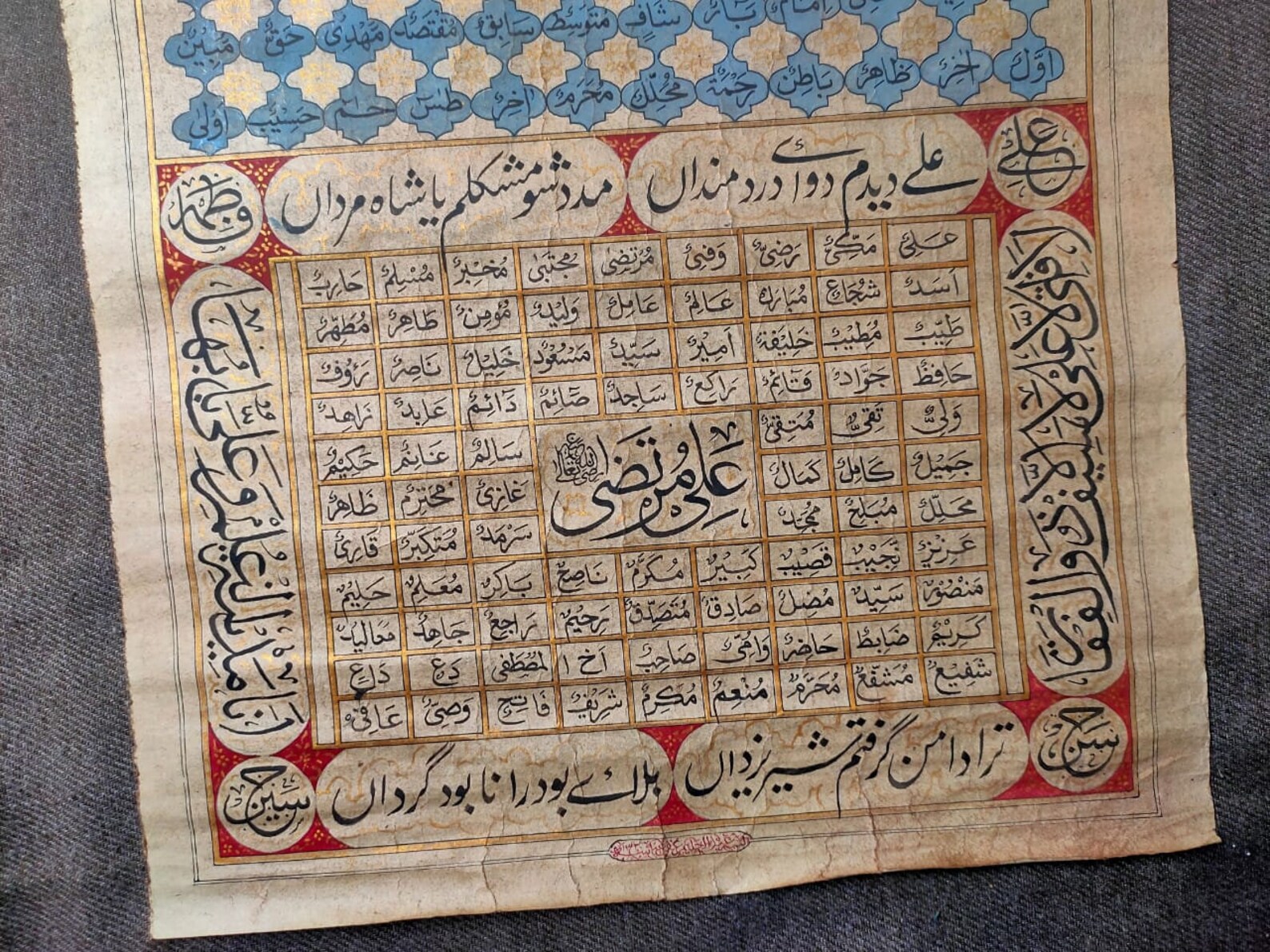 Ottoman Islamic Handwritten Quran Surah Manuscript Paper Etsy