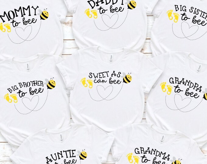 Mommy and Daddy to Bee Matching Shirts, Mommy Bee Shirts, Daddy Bee Shirts, Bee Pregnancy, Mommy To Be, Daddy To Be, Brother To Be,
