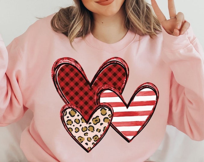 Womens Valentine Sweatshirt for Women Valentine Shirt for Women, Valentines Shirts for Women, Valentines Day Gift for her, XOXO shirt pink