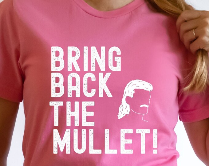 Funny Shirt for Guy, Guy with Mullet Shirt, Funny 80's Shirt, Retro Shirt, Shirt for Someone with a Mullet