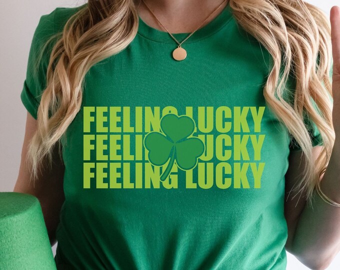 LUCKY SHIRT St Patricks Day Shirt Women Saint Patricks Day Shirts St  Paddys Day Shirt Rainbow Shirt four leaf clover shirt green