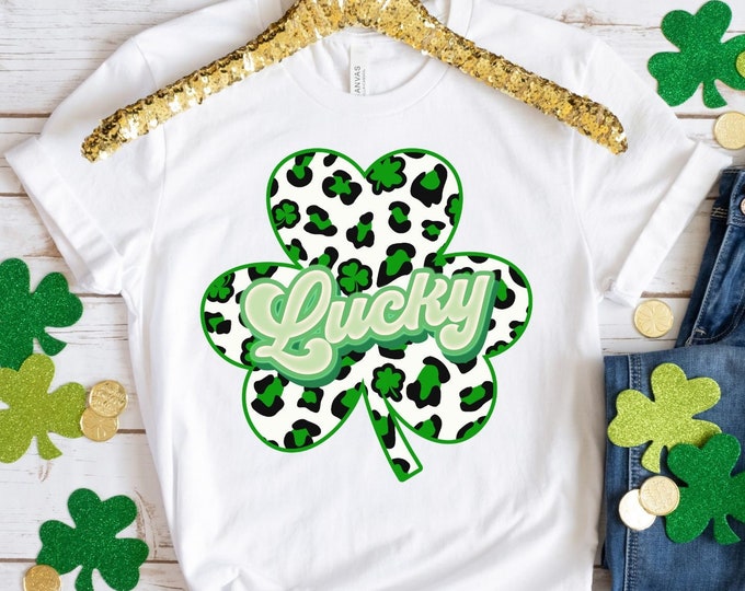 LUCKY SHIRT St Patricks Day Shirt Women Saint Patricks Day Shirts Cute St Paddys Day Shirt St Patrick Day Shirt four leaf clover shirt green