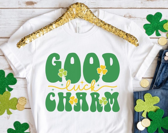 LUCKY SHIRT St Patricks Day Shirt Women Saint Patricks Day Shirts St  Paddys Day Shirt Rainbow Shirt four leaf clover shirt green